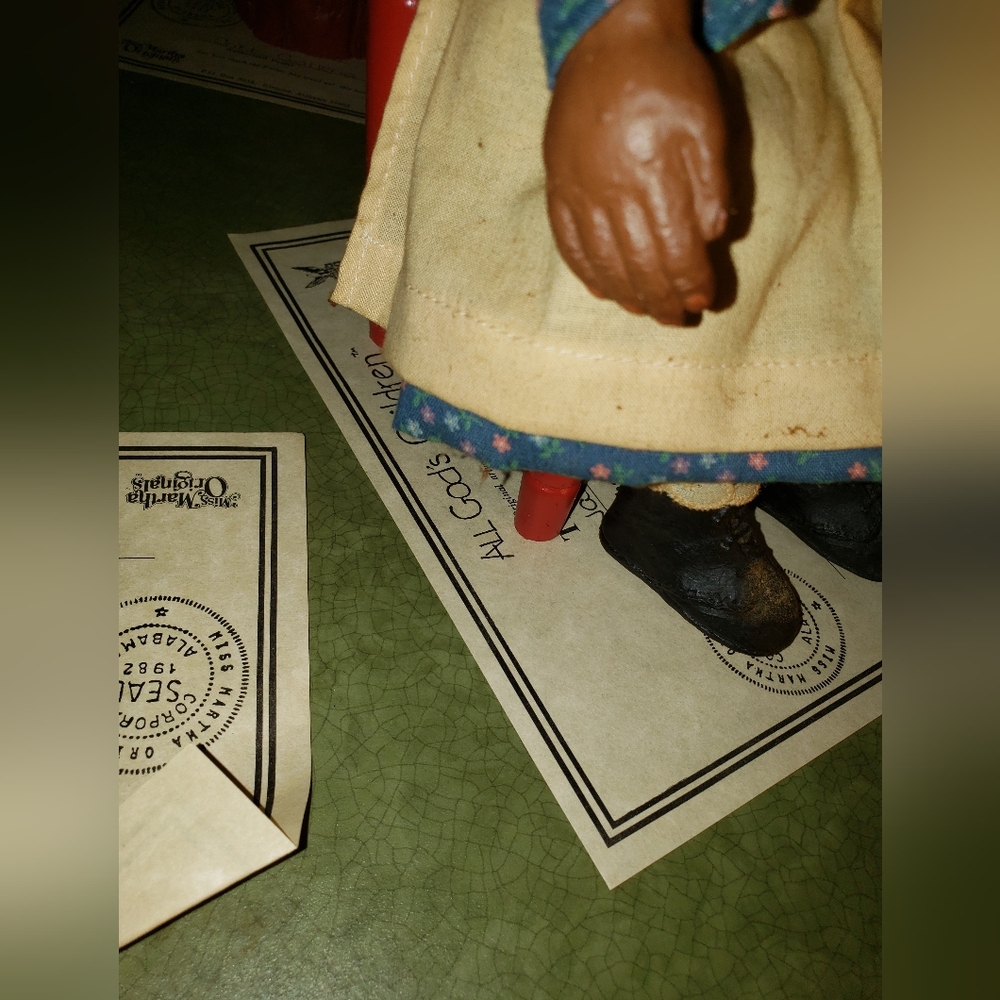Martha Holcombe All Gods Children Signed African American "BLOSSOM" Doll 1500 - Picture 10 of 16